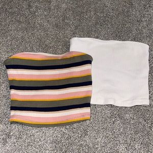Two hollister tube tops , size xs
